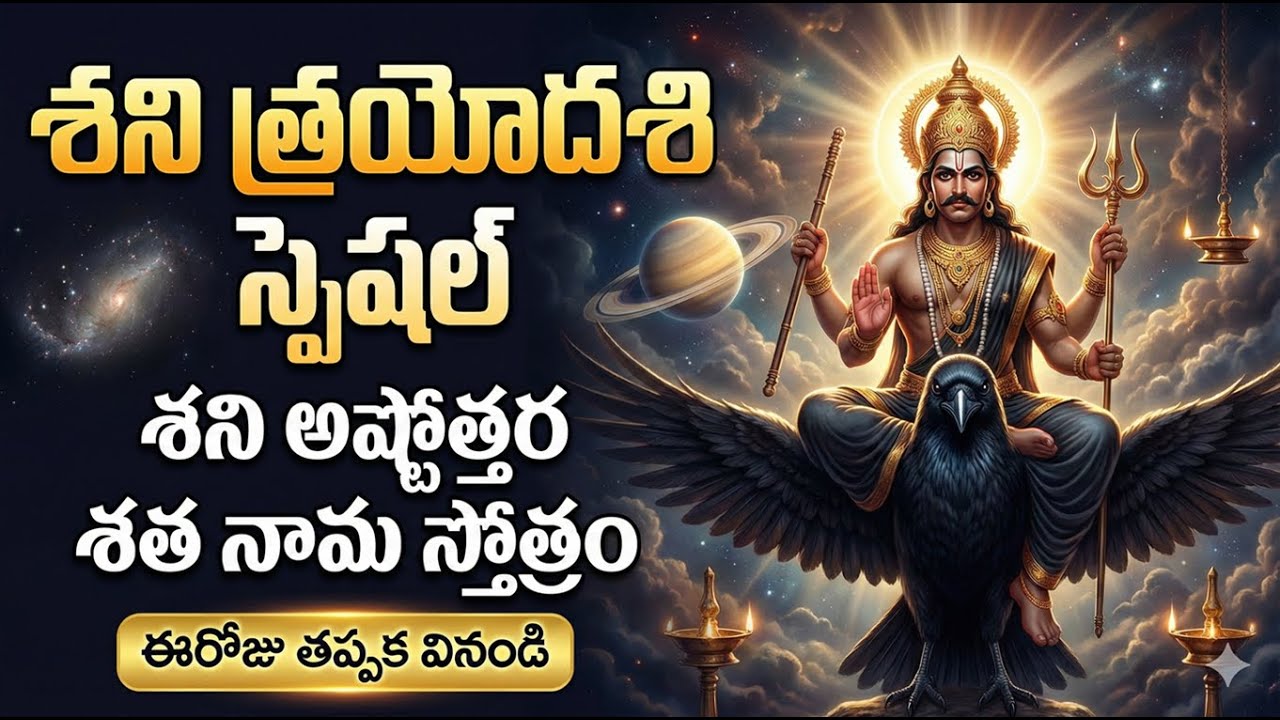 శని అష్టోత్తర శత నామాలు | Today Shani Trayodashi Special |Remove Sade Sati & Shani Dosha