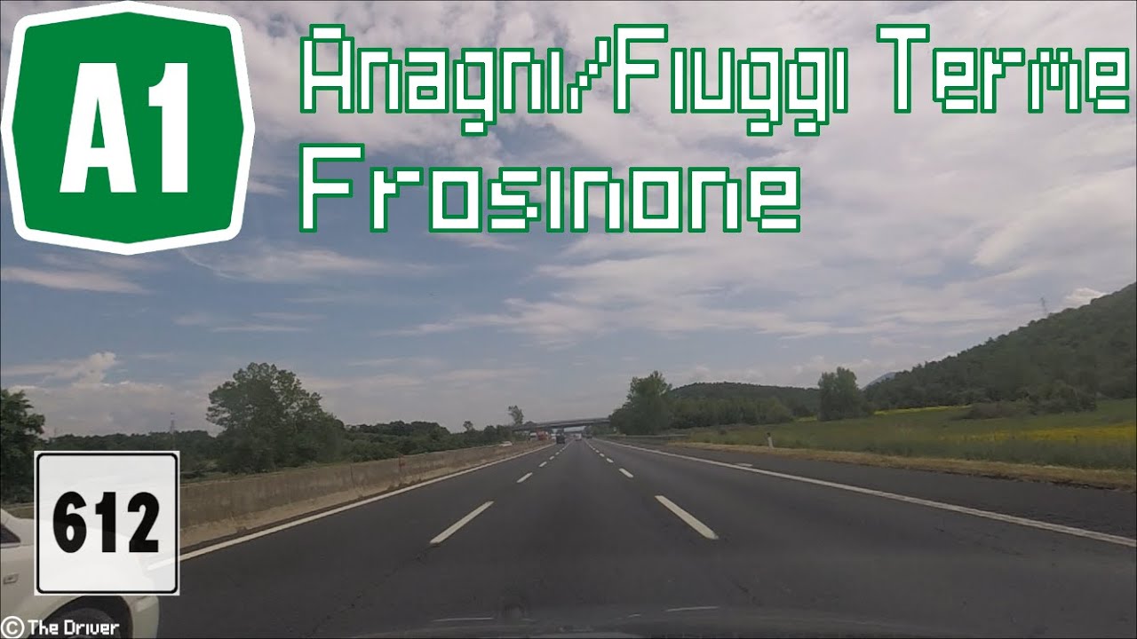 I - Autostrada A1 - Tratto Anagni/Fiuggi Terme-Frosinone