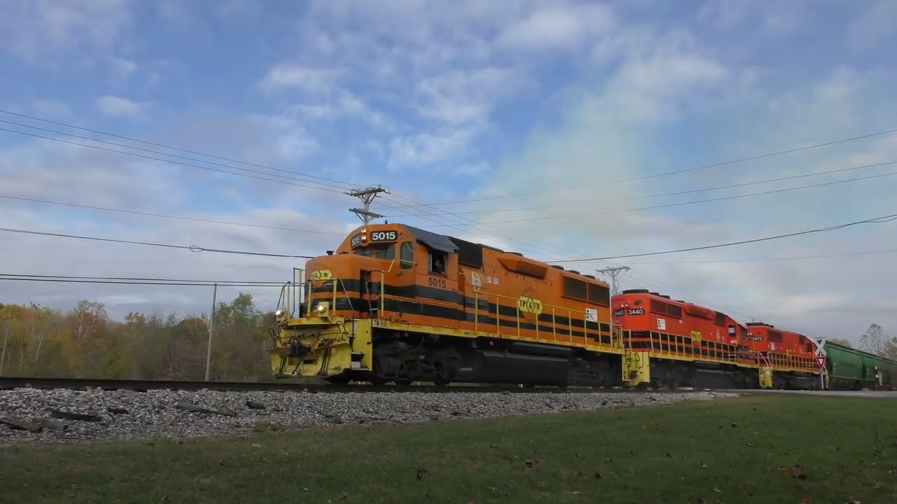 TP&W westbound from Logansport with Incobrasa loads from Amboy 10-28-2025