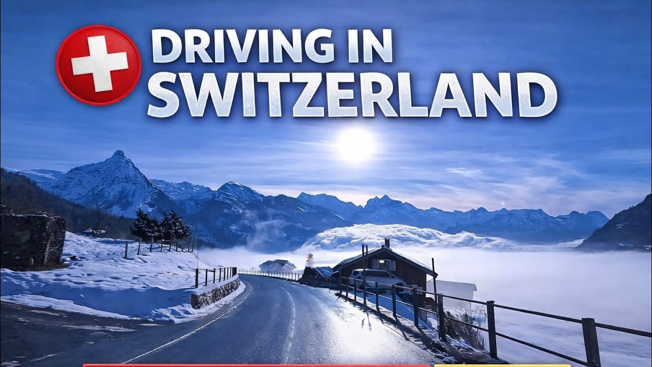 This Swiss Road Feels Unreal 🇨🇭 4K Winter Drive (Remix 2026