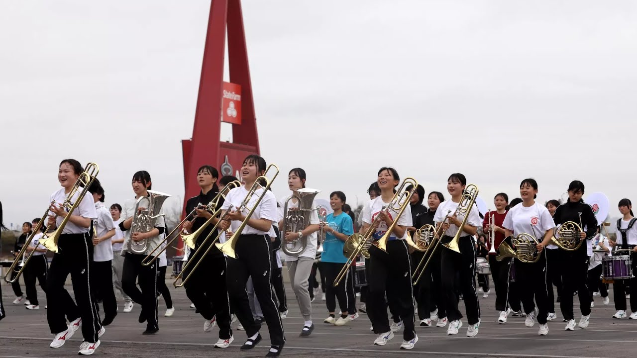 Rose Parade Preparation by Kyoto Tachibana SHS BAND 京都橘高校吹奏楽部 compilation (part 2)