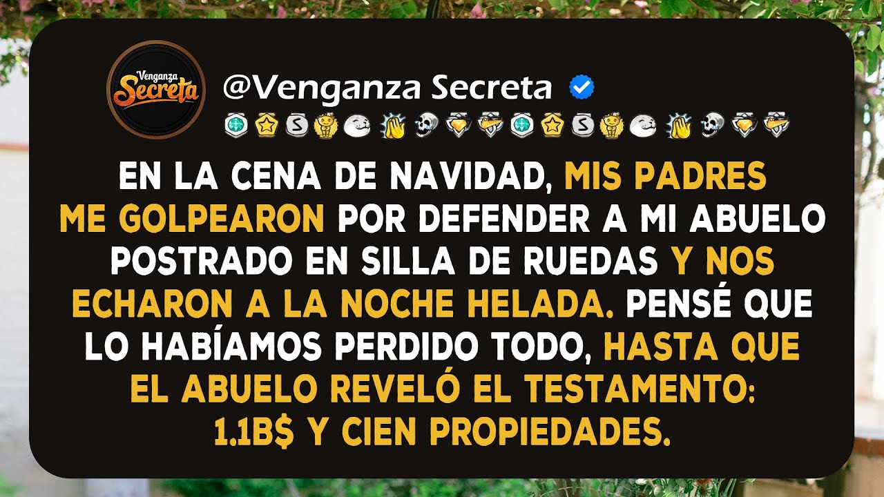 Mis padres nos echaron a mí y a mi abuelo en Navidad, hasta que él reveló que era un multimillonario