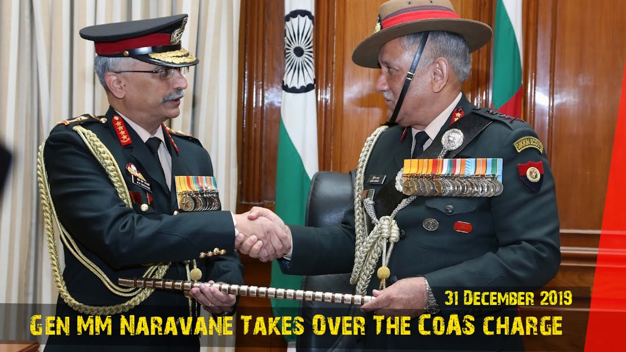 General MM Naravane Takes Over The CoAS Charge From Gen Bipin Rawat