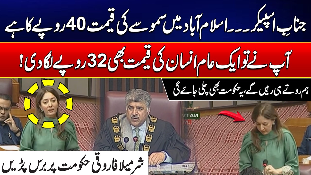 Inflation Crisis in Pakistan? Sharmila Faruqi Slams Government Over Rising Prices | Fiery Speech!