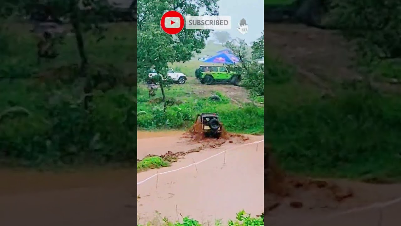 enjoying 4x4 competition in rain | #4x4action