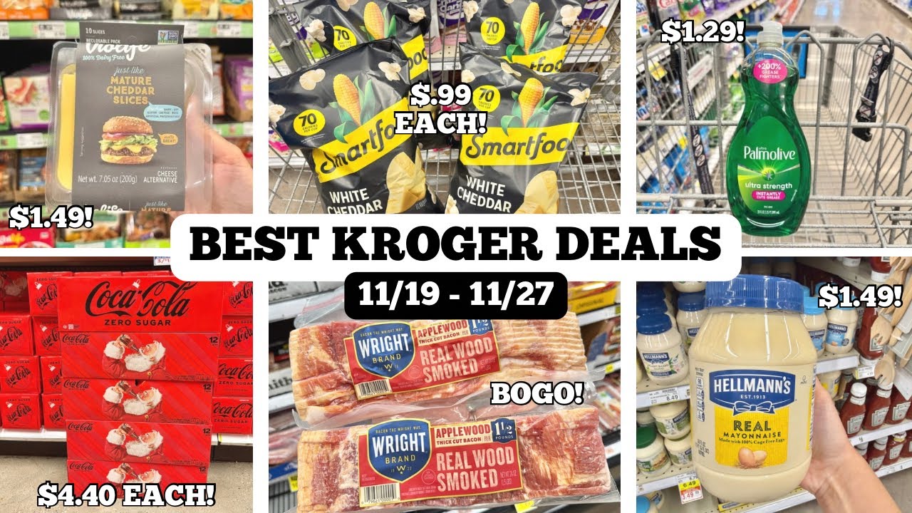 BEST KROGER COUPON DEALS | EASY DEALS TO SAVE MONEY | LEARN TO COUPON AT KROGER | 11/19 - 11/27