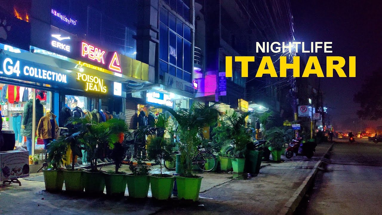 Itahari, Sunsari - City Night Walk - 4K Nightlife Walking Tour Eastern Nepal🇳🇵
