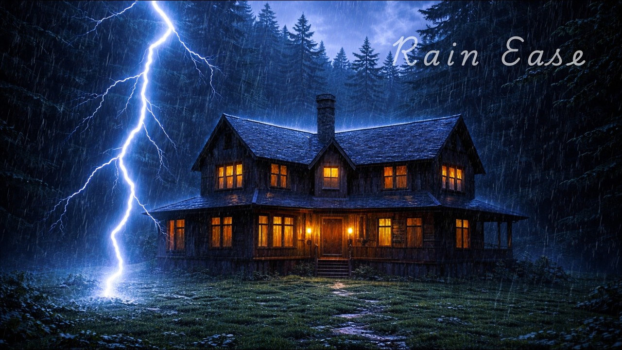 Thunder And Rain Sounds For Sleeping | Soothing Rainstorm, Deep Sleep