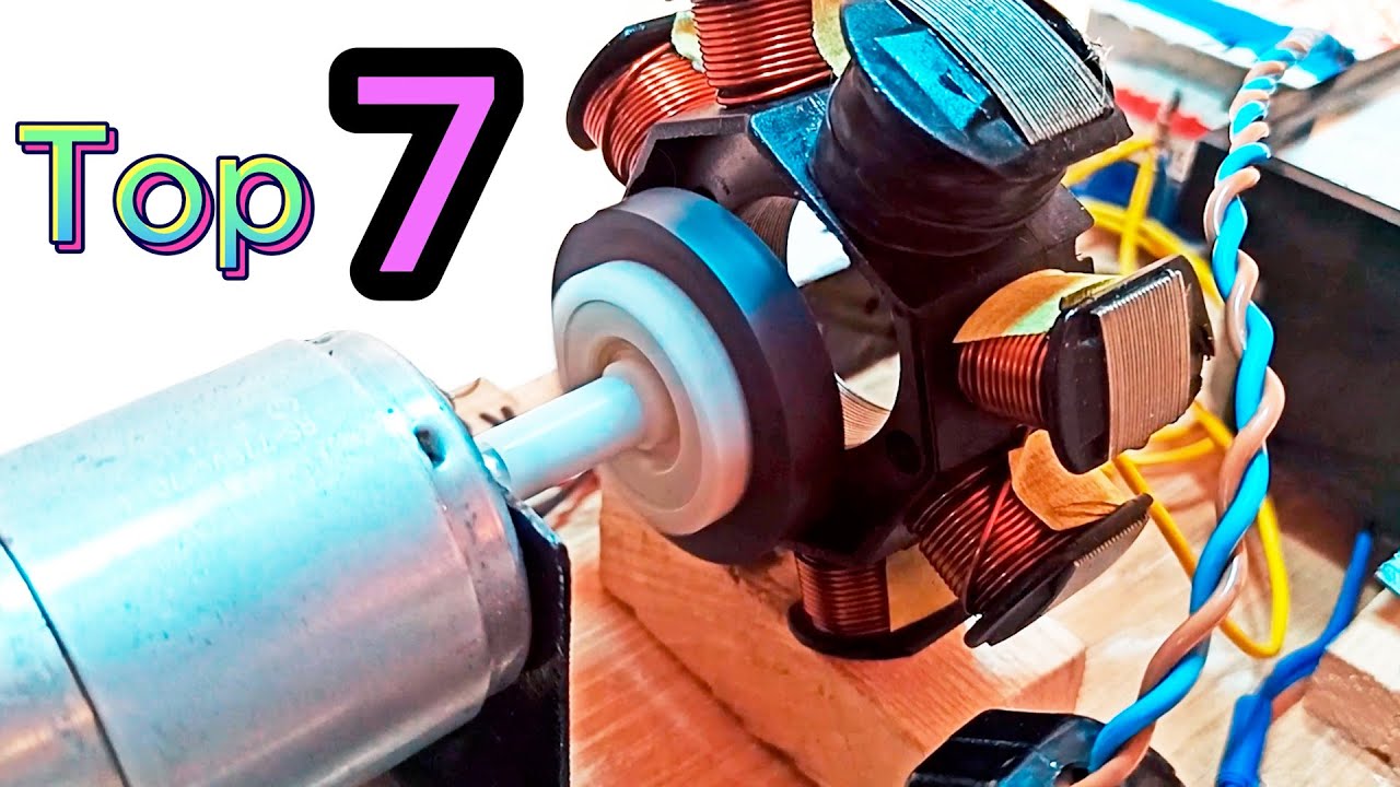 Top 7 interesting videos about the experience of DC motors.