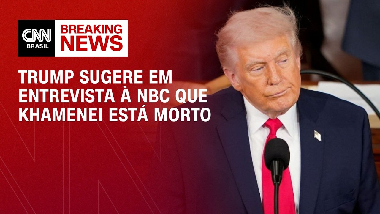 Trump sugere à NBC que Khamenei está morto | AGORA CNN