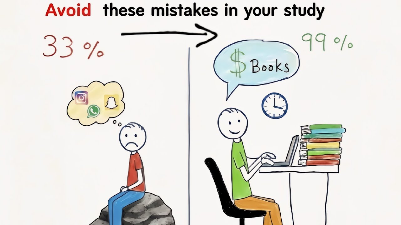 Avoid these Mistakes In your Time(only do these steps)|Stick Figer Education|Study Tips | Hindi
