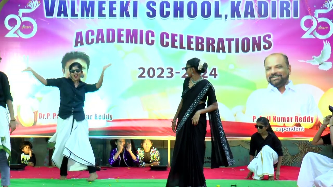 Gunna Gunna Mamidi Song dance performance. Valmeeki School, Kadiri, Academic celebrations - 2024.