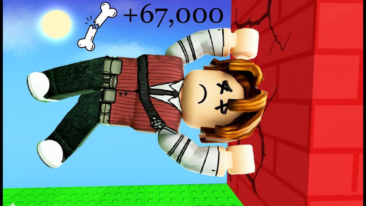 EU QUEBREI 67,000 OSSOS NO ROBLOX (Roblox Break Your Bones)