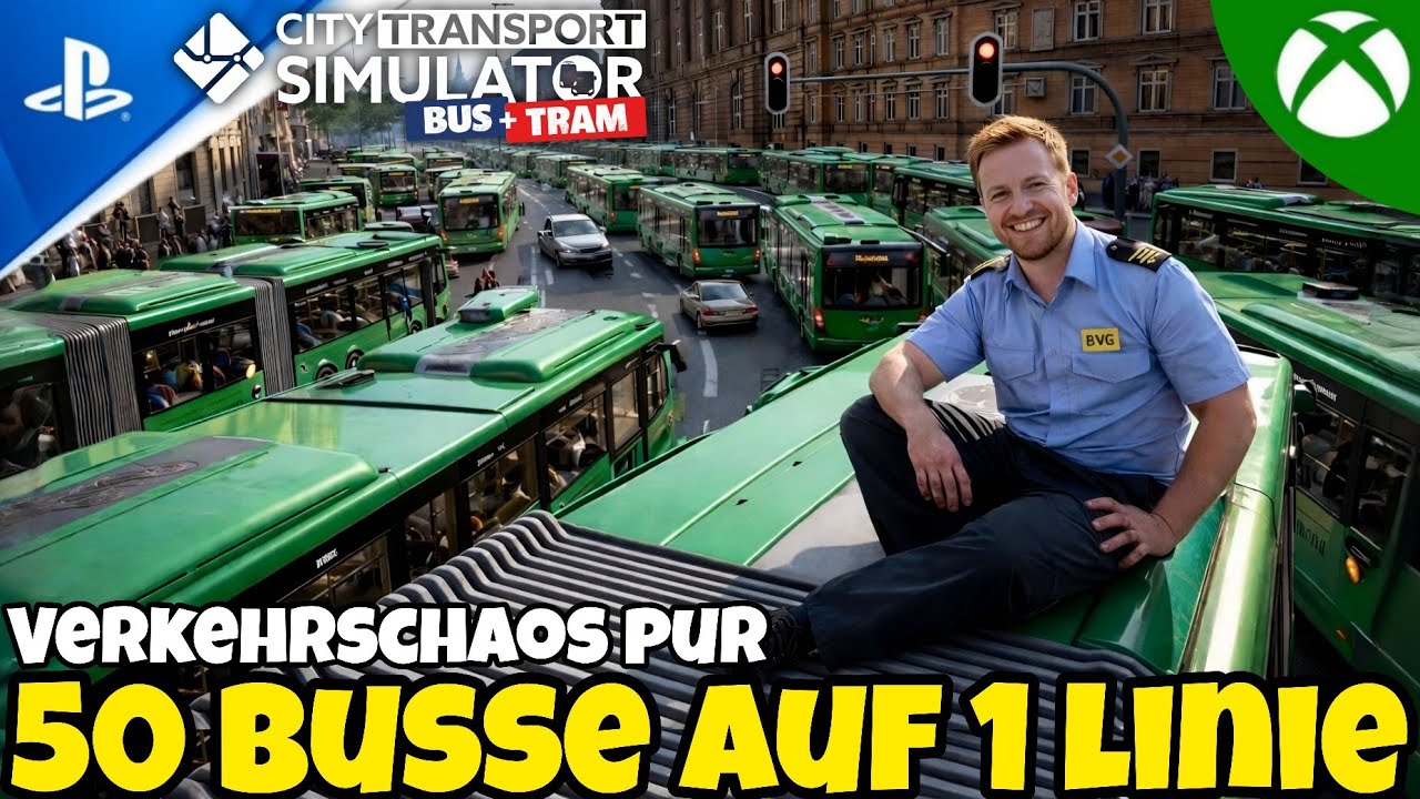🚍50 BUSSE auf nur 3 Haltestellen😱Eskaliert Tramau komplett? | City Transport Simulator Experiment