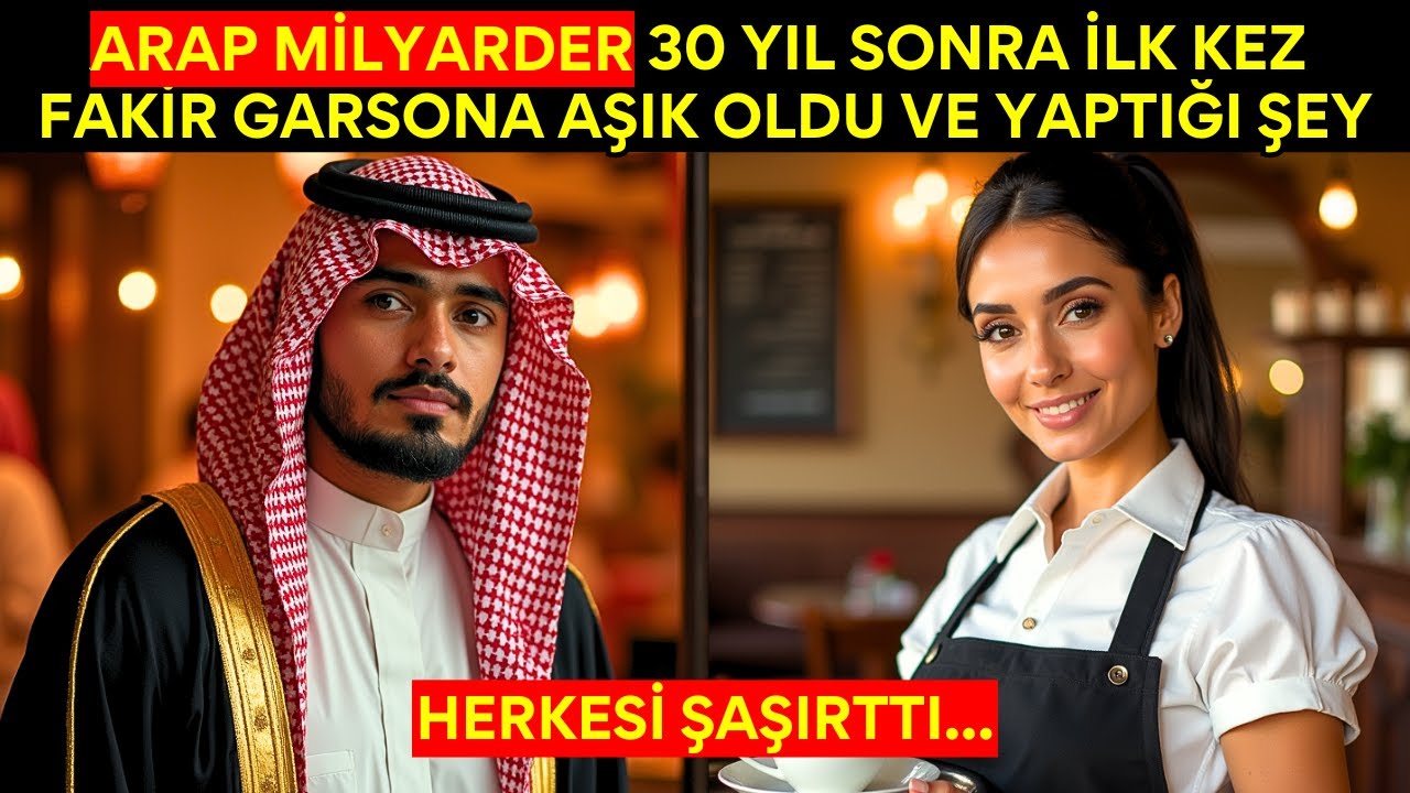 ARAP MİLYARDER 30 YIL SONRA İLK KEZ FAKİR GARSONA AŞIK OLDU VE YAPTIĞI ŞEY HERKESİ ŞAŞIRTTI...