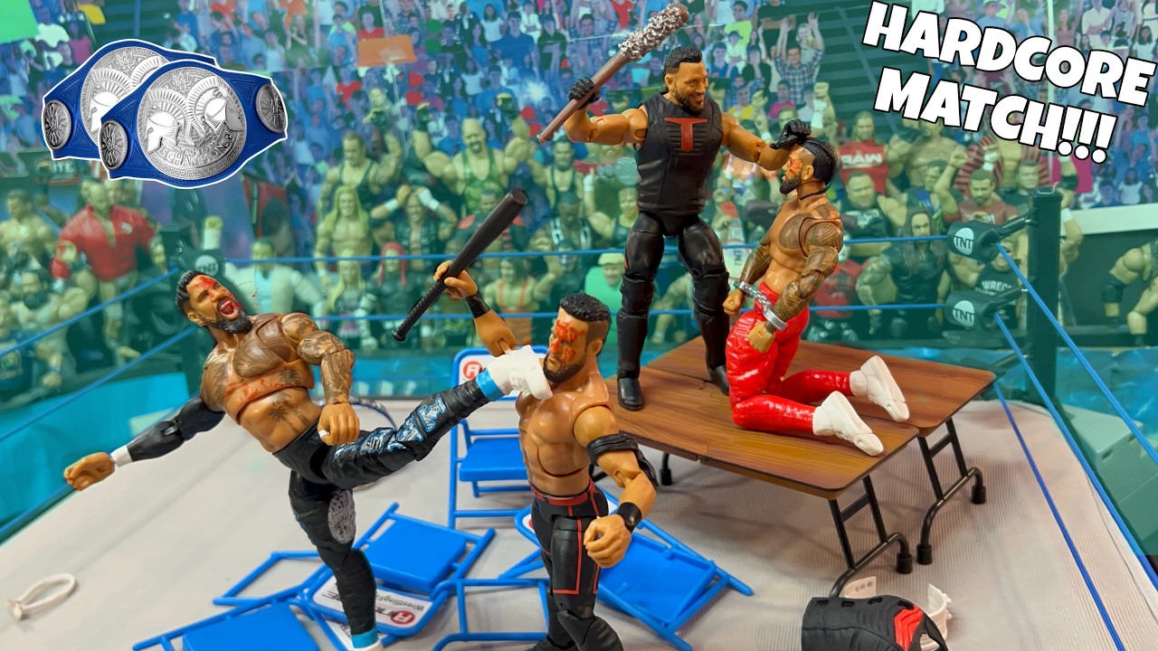 USOS против Тамы Тонги и Тонги Лоа! Матч за титул чемпионов WWE в парных боях в хардкорном стиле ...