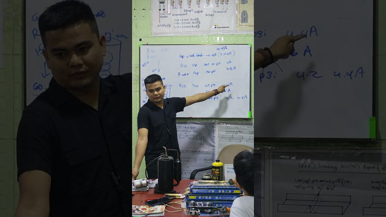 Aircon ပြုပြင်နည်းများ သင်ကြားပေးခြင်း