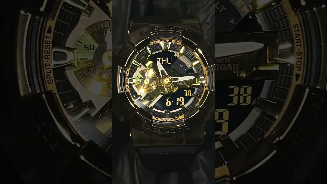 G-SHOCK GM-110G-1A9 Luxury Gold Steel Style! #shorts