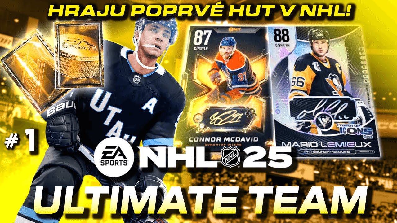 Hraju Poprvé Ultimate Team v NHL 25! HUT CZ let's play #1 | 1.10. 17:30