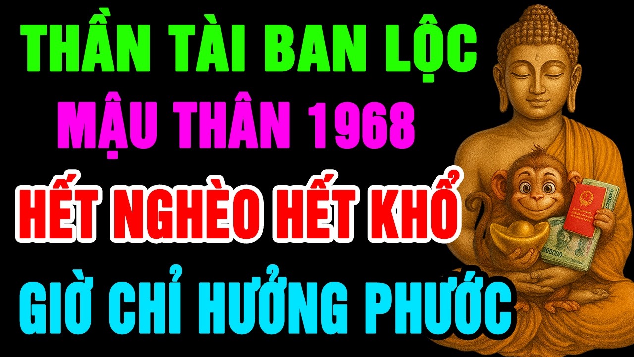 Thần Tài Ban Lộc Lớn Mậu Thân 1968 Làm Ngay 9 Việc Này Để Hết Nghèo Khổ, Phước Báu Giàu Sang Tự