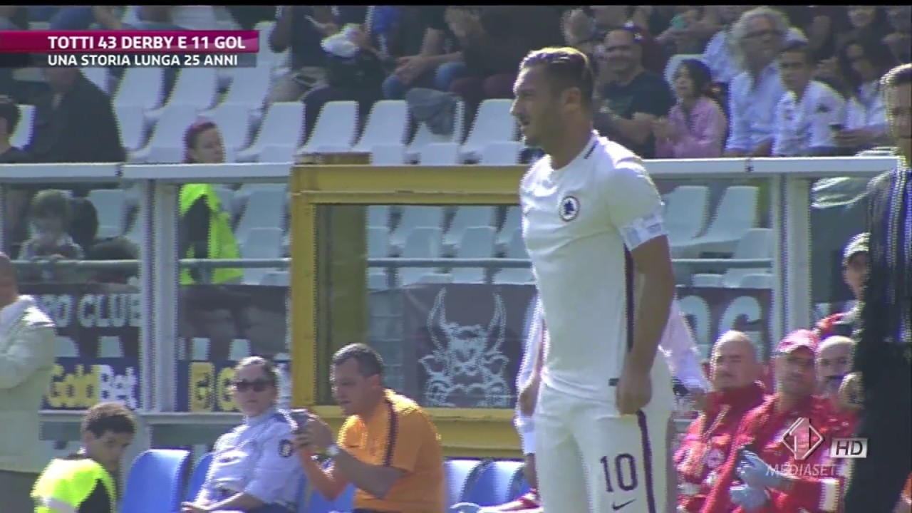 ULTIMO DERBY DI FRANCESCO TOTTI (SPORT MEDIASET)