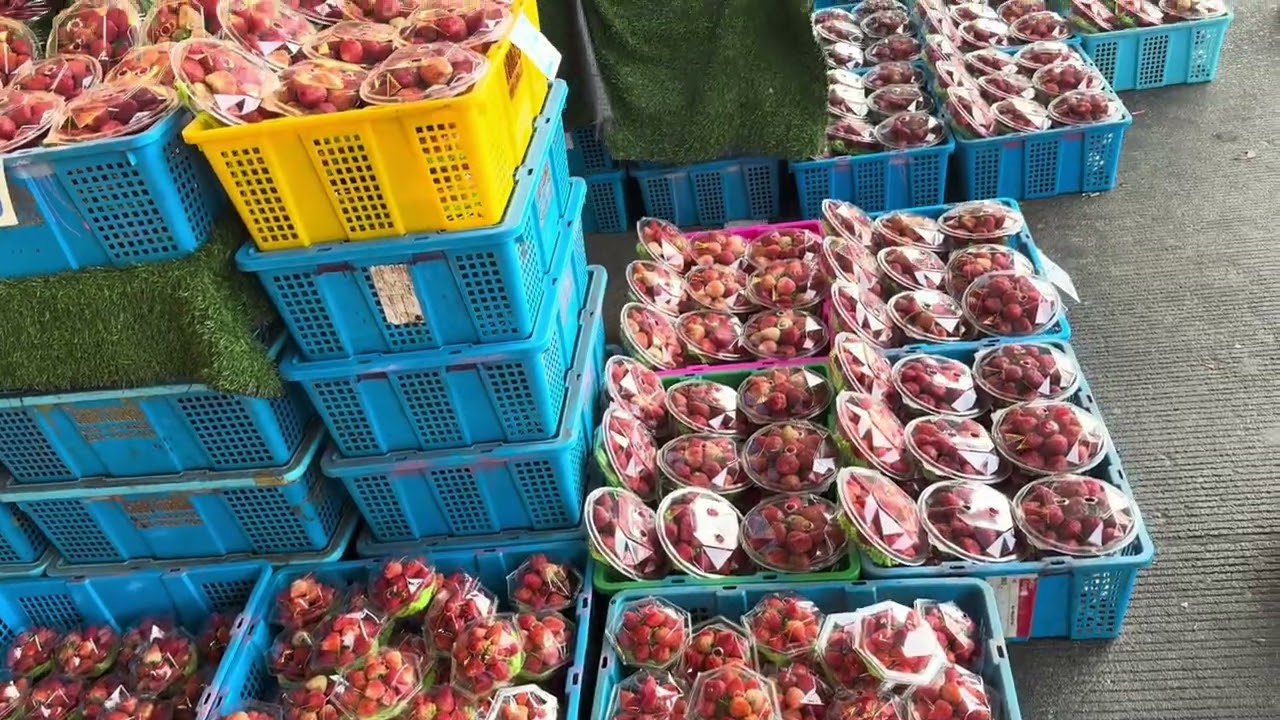 “ตลาดค้าสตอเบอรี่ที่ใหญ่และเยอะที่สุด(ถูกที่สุด)”ตลาดไทยินต้อนรับ24ชั่วโมงนะครับ🙏💜🌹