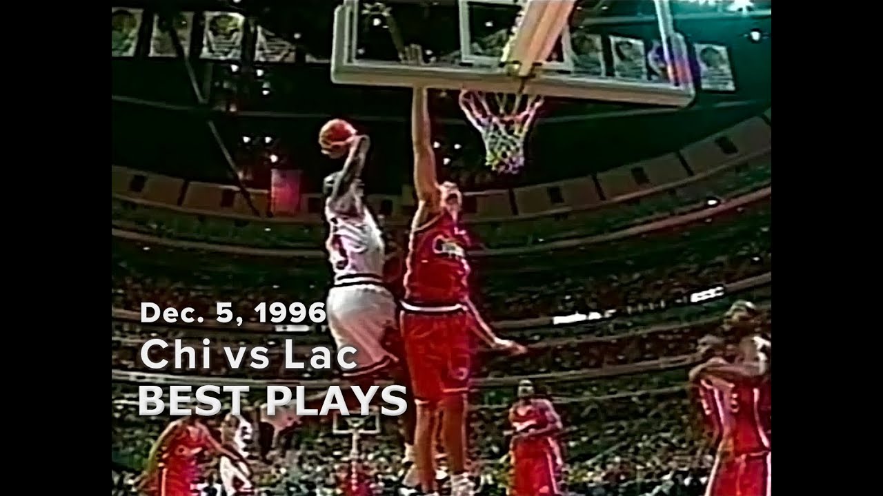 Dec  5, 1996 Bulls vs Clippers best plays