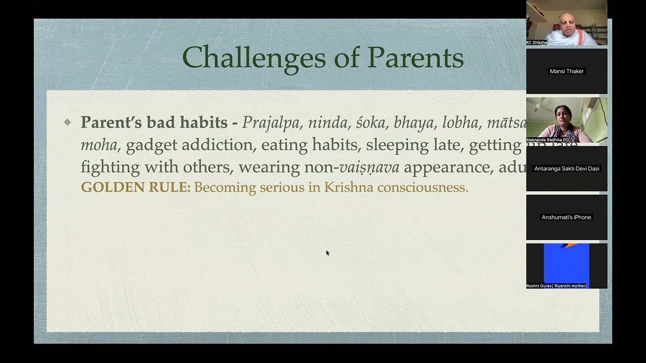 Challenges in Krishna Conscious Parenting - 2