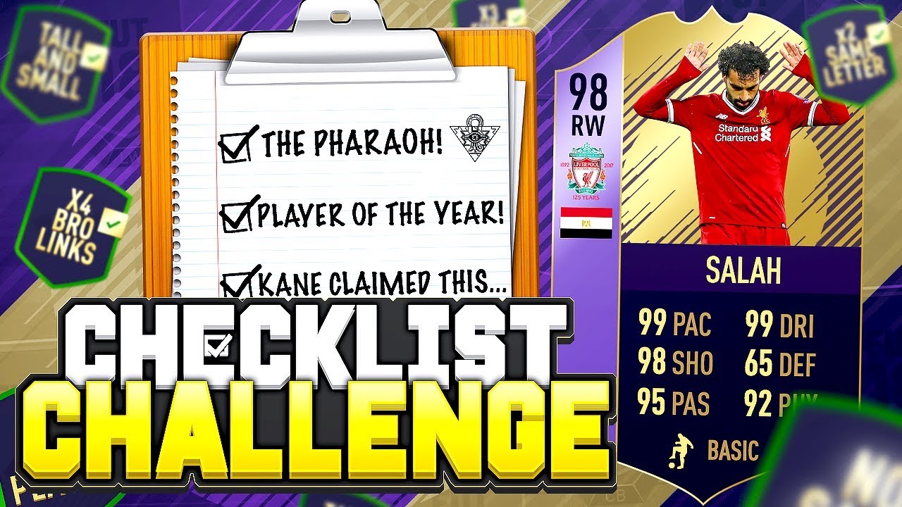 98 POTY SALAH! - FIFA 18 Checklist Challenge! 📋