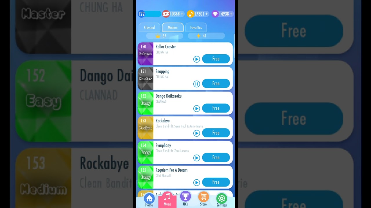 Piano Tiles 2 UMod 1.9 - Snapping with original soundfont