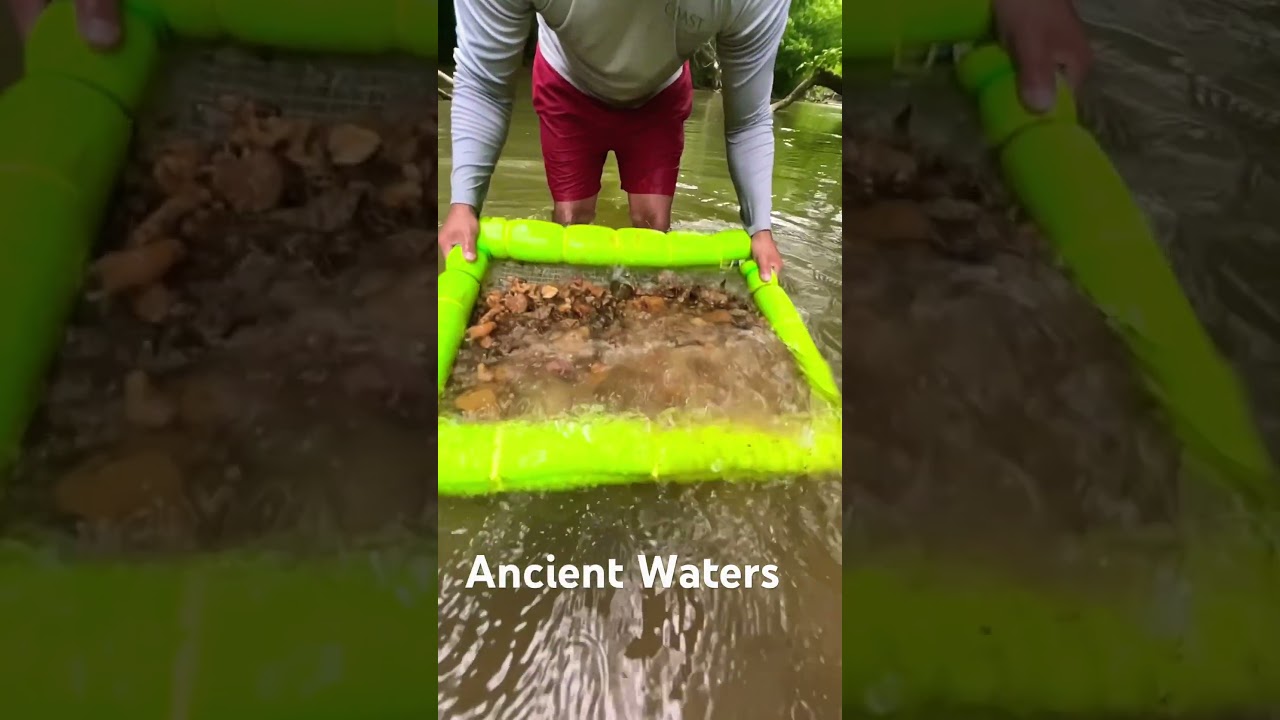 Sift Those Ancient Waters #artifacts #nativeamerican #arrowhead #creek #shorts #sifting