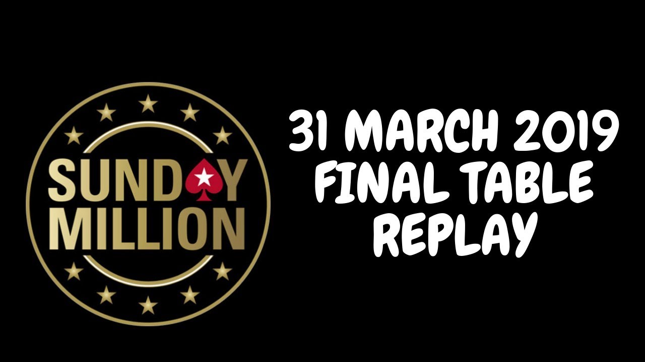 $109 PKO Sunday Million 31 March 2019: Final Table Replay