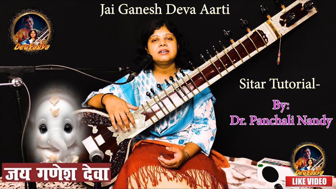 Sitar Tutorial | Jai Ganesh Deva Aarti | Easy Notation |
