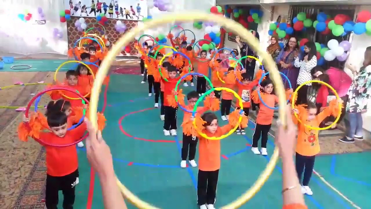 Hula Hoop PT Display, Kids Olympics, Student Academy