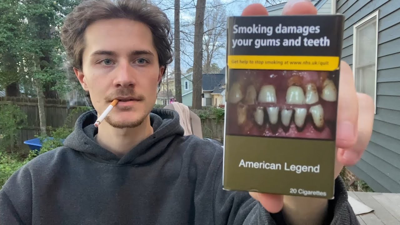 Smoking an American Legend Cigarette from the UK - Review