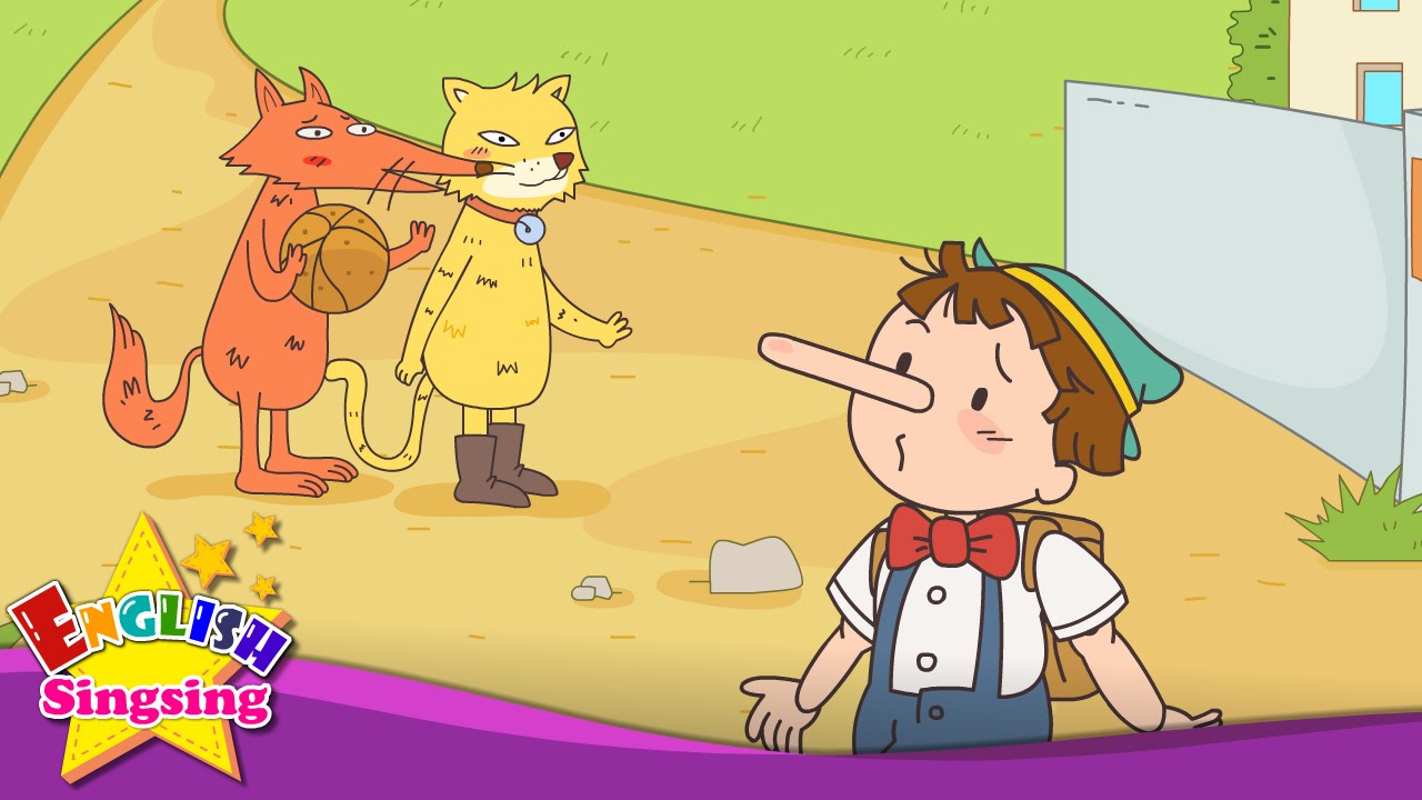 Pinocchio - Let's play soccer. badminton. (Suggestion) - English cartoon story