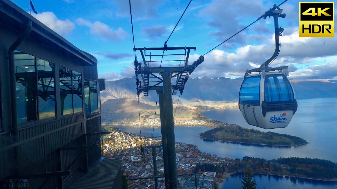 【4K HDR】Queenstown Skyline Tour ( Queenstown Gondola ) New Zealand!