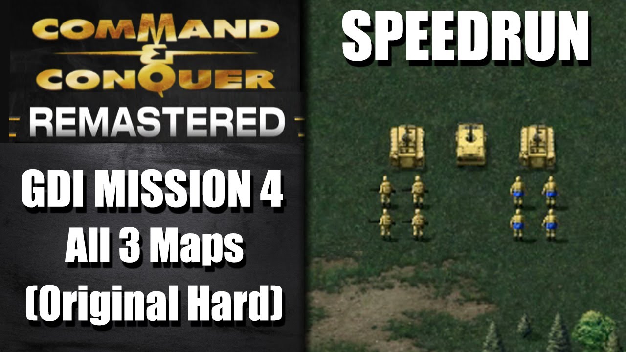 SPEEDRUN: GDI Mission 4 (Original Hard) - Command and Conquer Remastered