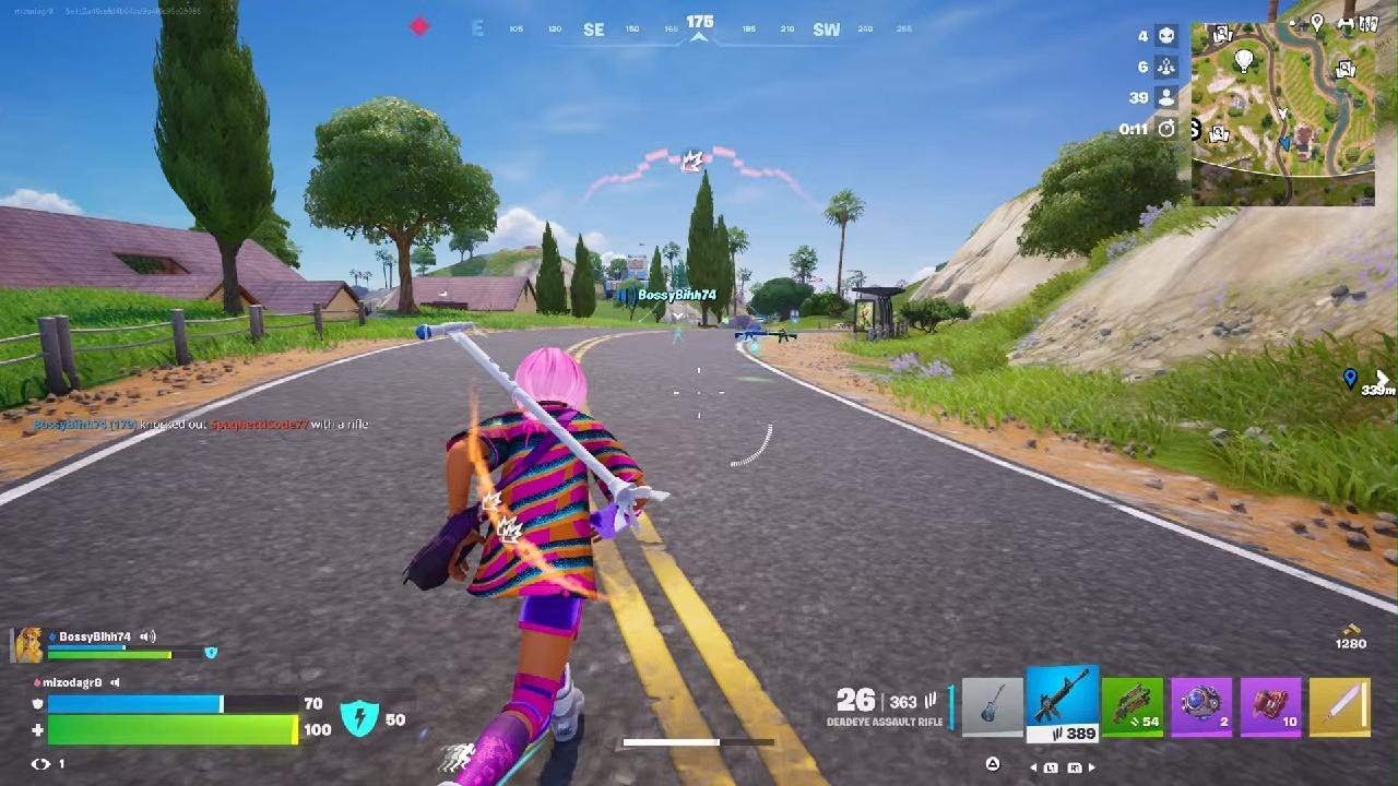Clutching up on Fortnite