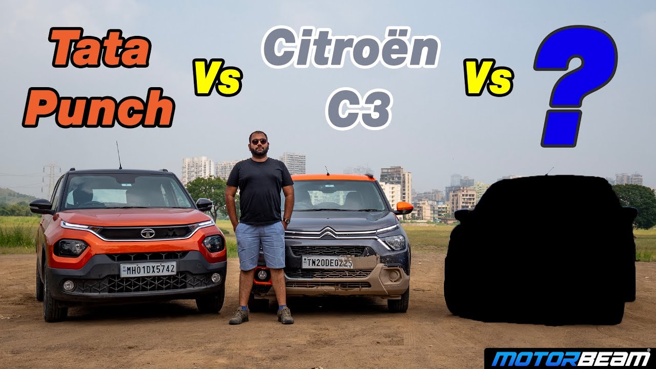 Tata Punch vs Citroen C3 vs Hatchback - 0-100, Comfort, Space Compared! | MotorBeam