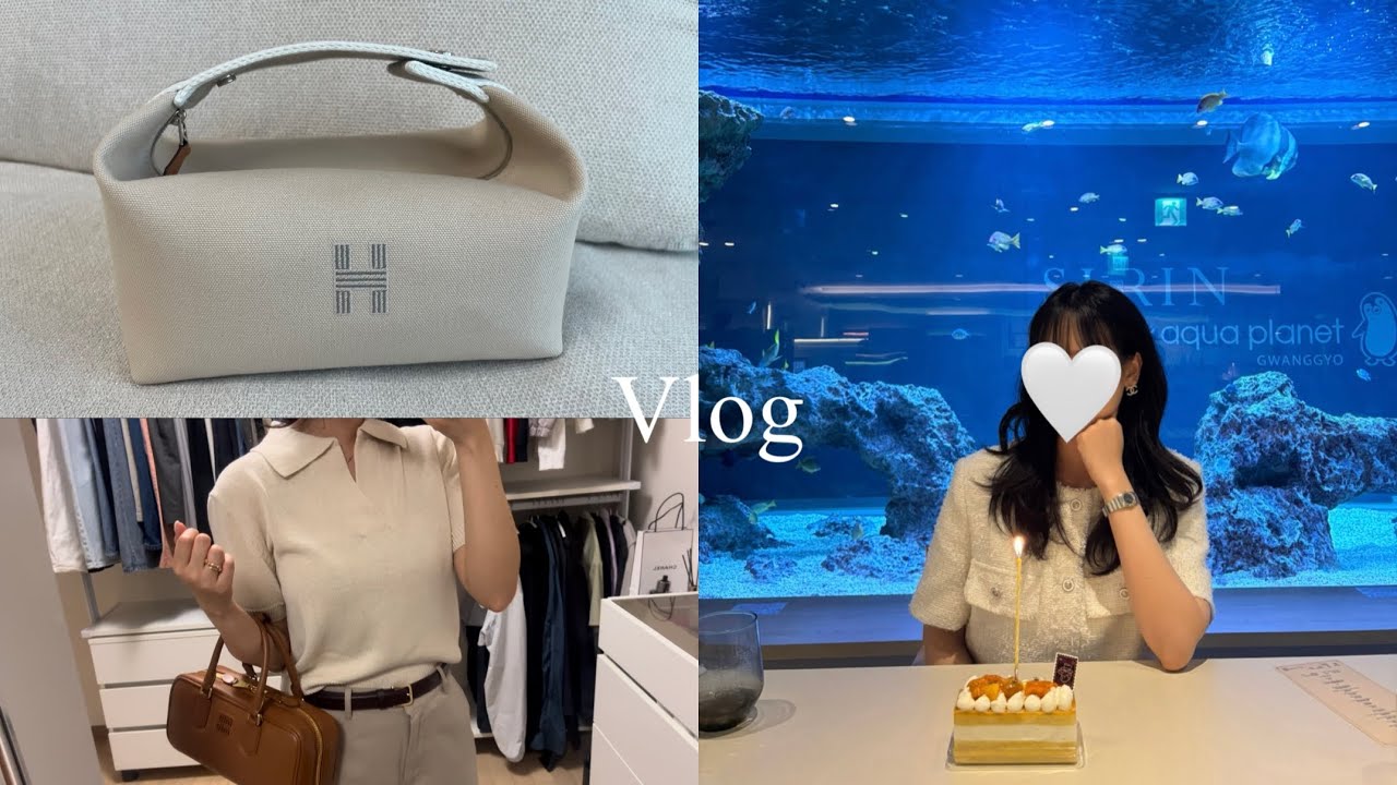 직장인vlog | 에르메스 브리드어브랙 언박싱 🍊| 몽돌 세일 상품 | 아비에무아 | 수린 한우 오마카세