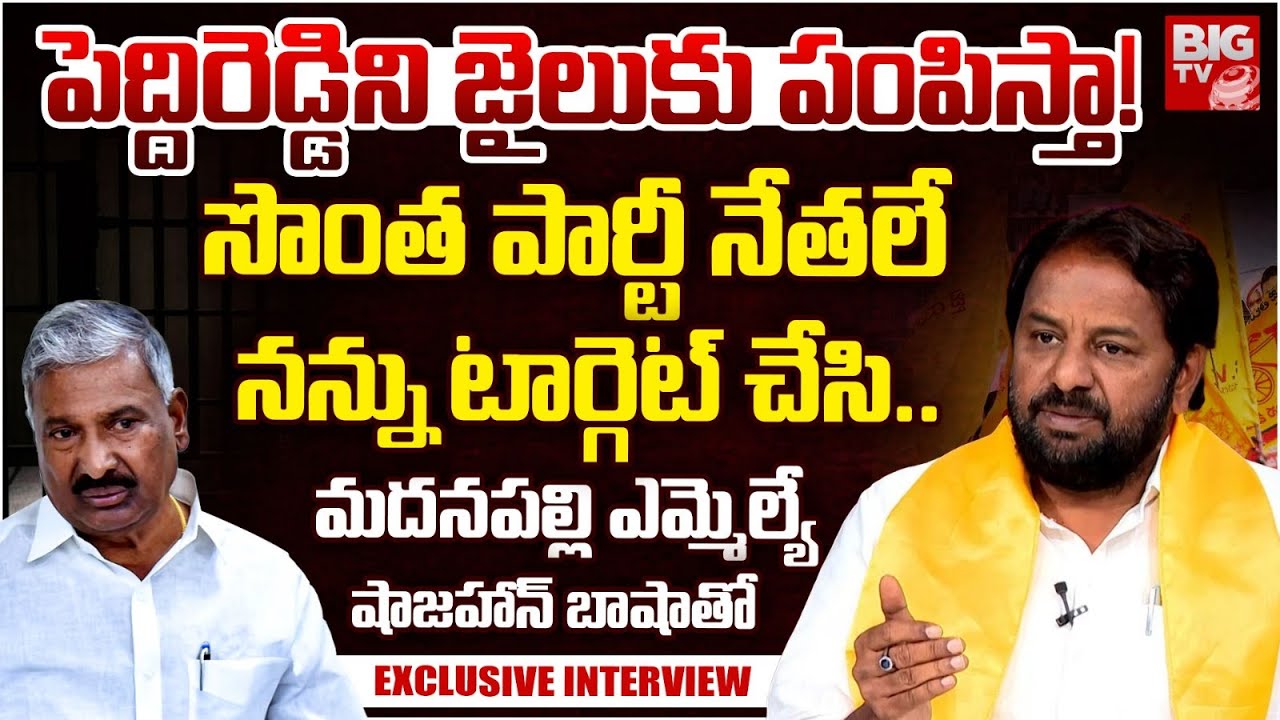 Madanapalle TDP MLA ShaJahan Basha Exclusive interview: పెద్దిరెడ్డిని జైలుకు పంపిస్తా! | BIG TV