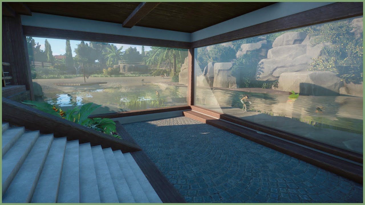 🐒Proboscis monkey habitat with water view | Amalfina Zoo | Planet Zoo | speedbuild🌴