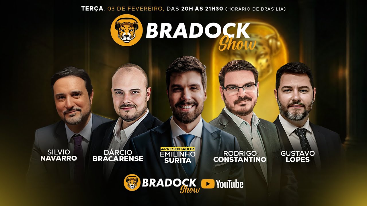 Bradock Show 03/02/26 - Emilinho Surita, Constantino, Silvio Navarro, Dárcio Bracarense e Gus Lopes