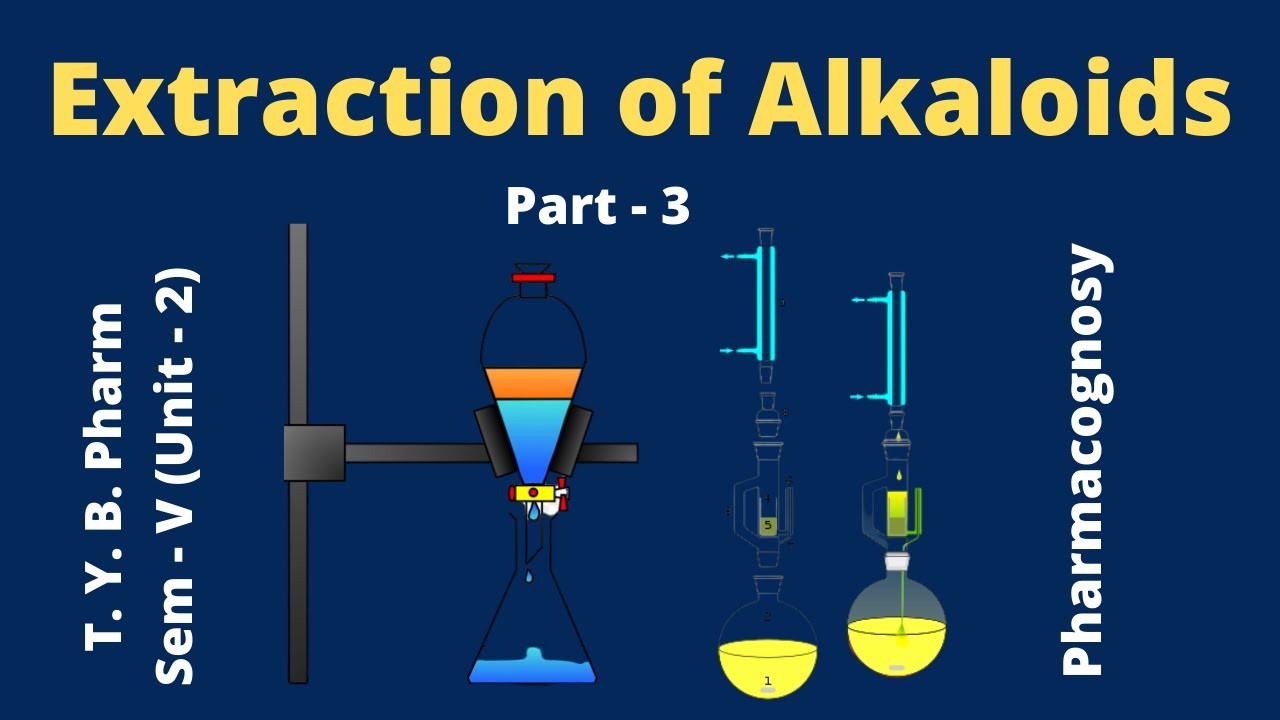 General method of Extraction of Alkaloids I HINDI