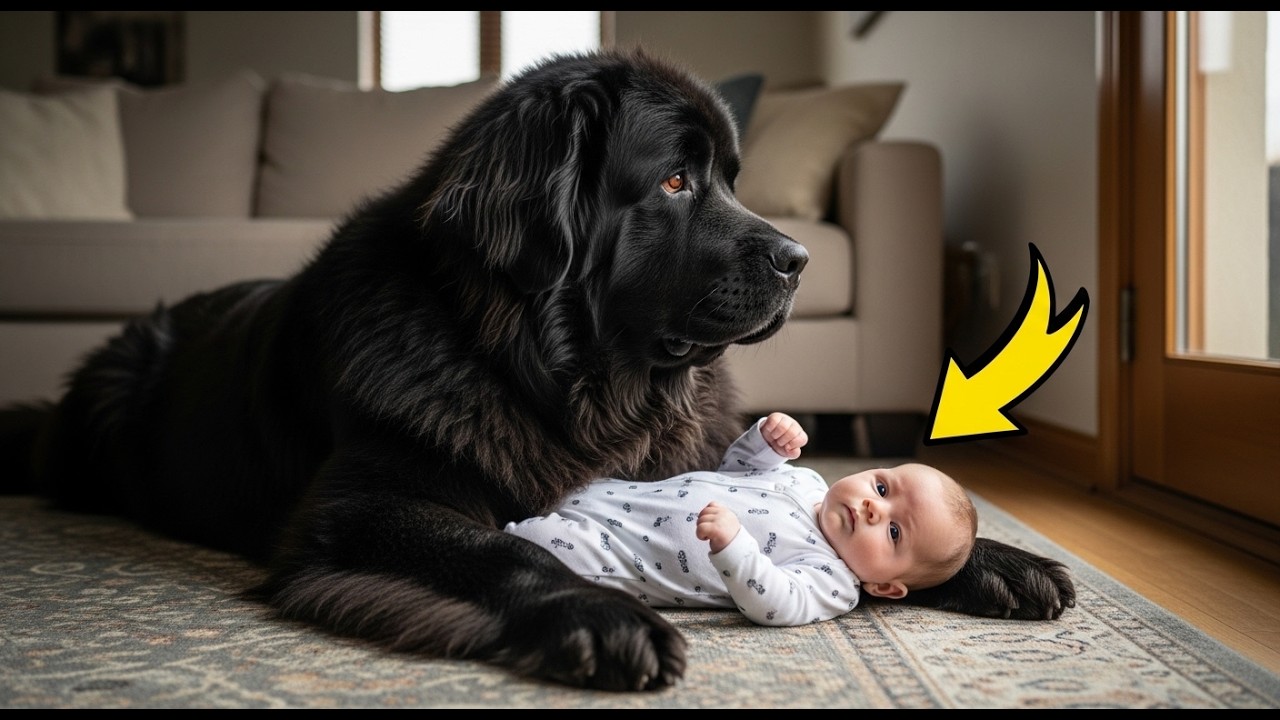 Die Mutter schrie auf, als sie begriff, warum der Hund ihr Baby festhielt.