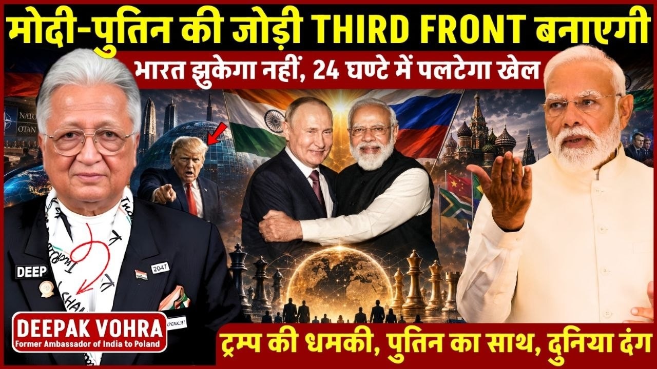 Deepak Vohra on Modi Power: Modi-Putin की जोड़ी Third Front बनाएगी, 24 घण्टे में पलटा खेल| World News