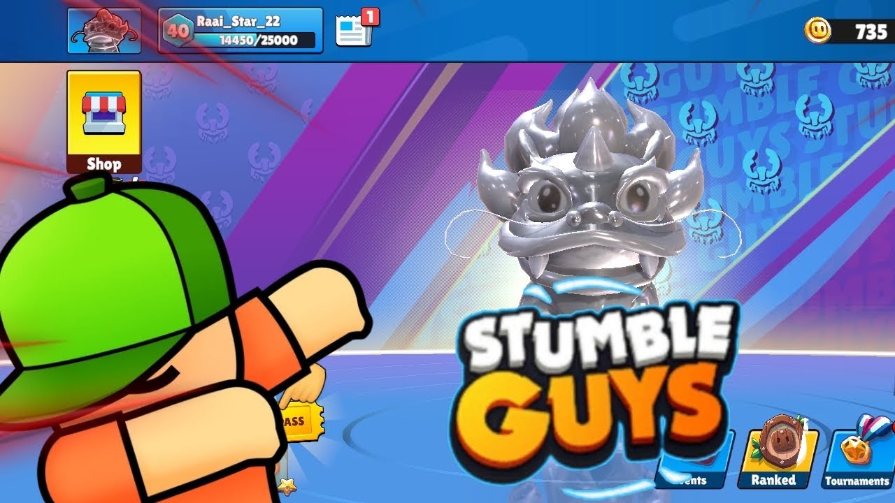 I am playing stumble guys...🥱👾