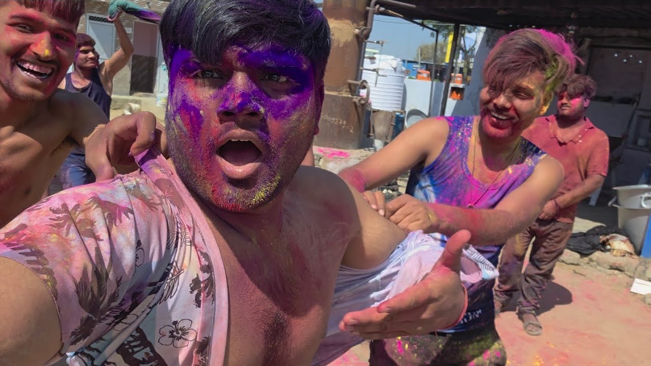 Happy Holi vlog part 2#trending #vairal #video #funny 
