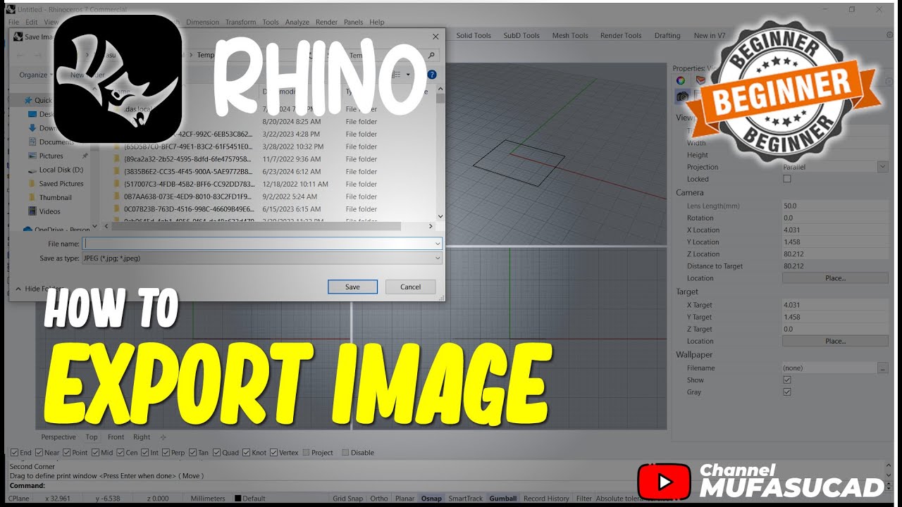 Rhino How To Export Image